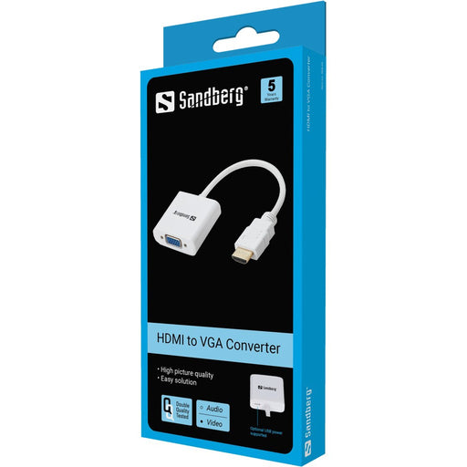 Sandberg HDMI > VGA (ST-BU) Adapter Weiß