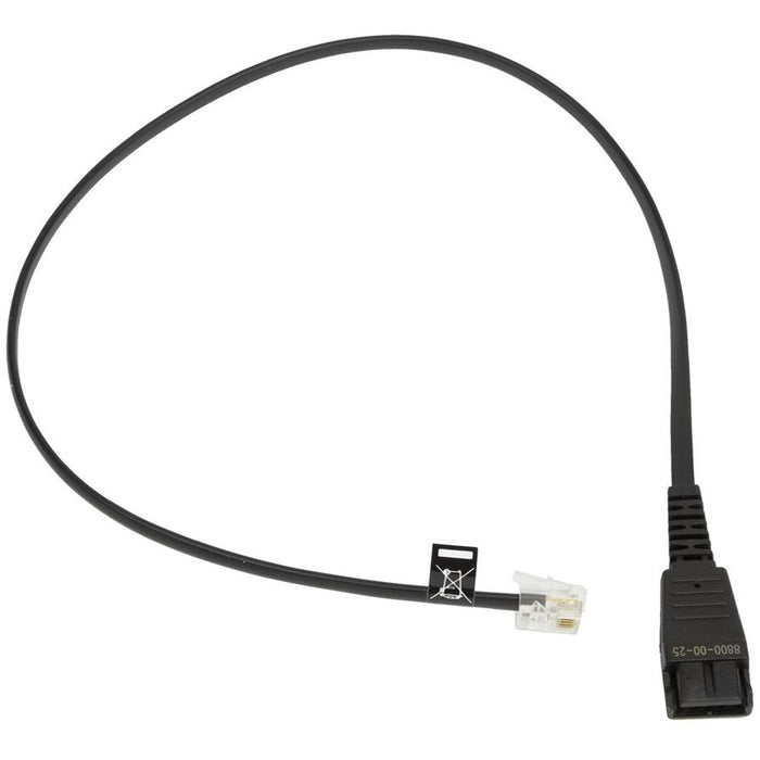 Jabra Anschlusskabel QD auf RJ10 glatt 0