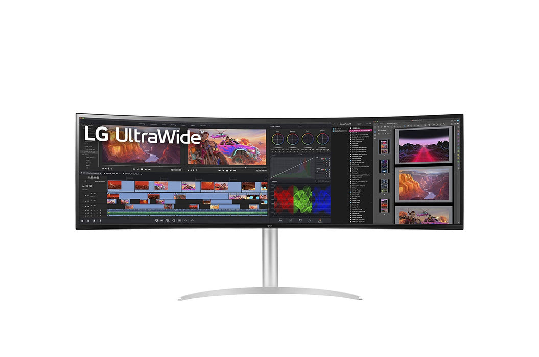 LG 49BQ95C-W computer monitor 124.5 cm (49") 5120 x 1440 pixels UltraWide Dual Quad HD White