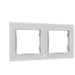 Shelly Accessories "Wall Frame 2" Wandtaster Rahmen 2-fach Weiß