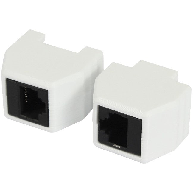 ALLNET TP-TP Kupplung CAT6A Buchse 1:1 8-pol. RJ45 magnetische Sicherungskupplung Abwurfbuchse PoE fähig bis zu 10GBit