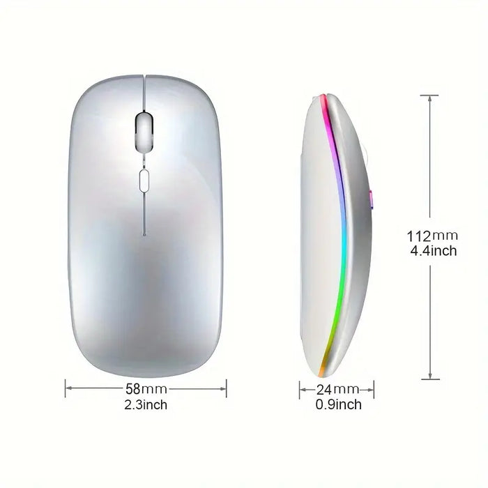 PC-Link Rechargeable RGB Wireless Office Mouse