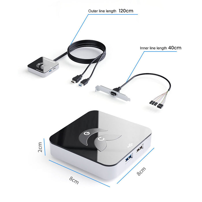 PC-Link-Desktop Computer Power Switch With USB3.0/2.0