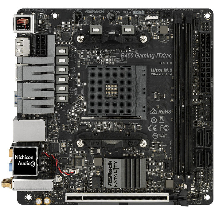 AM4 ASRock Fatal1ty B450 Gaming-ITX/ac ITX