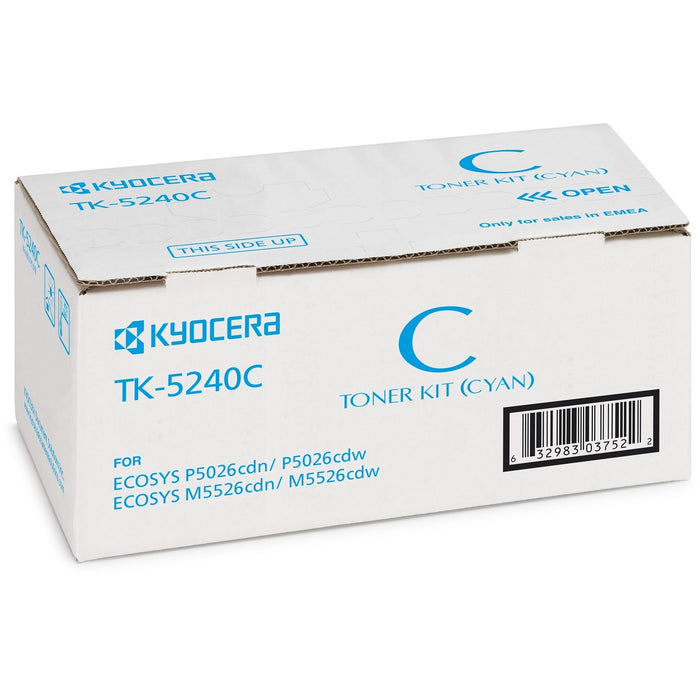 Kyocera Toner TK-5240C Cyan bis zu 3.000 Seiten gem. ISO/IEC 19798