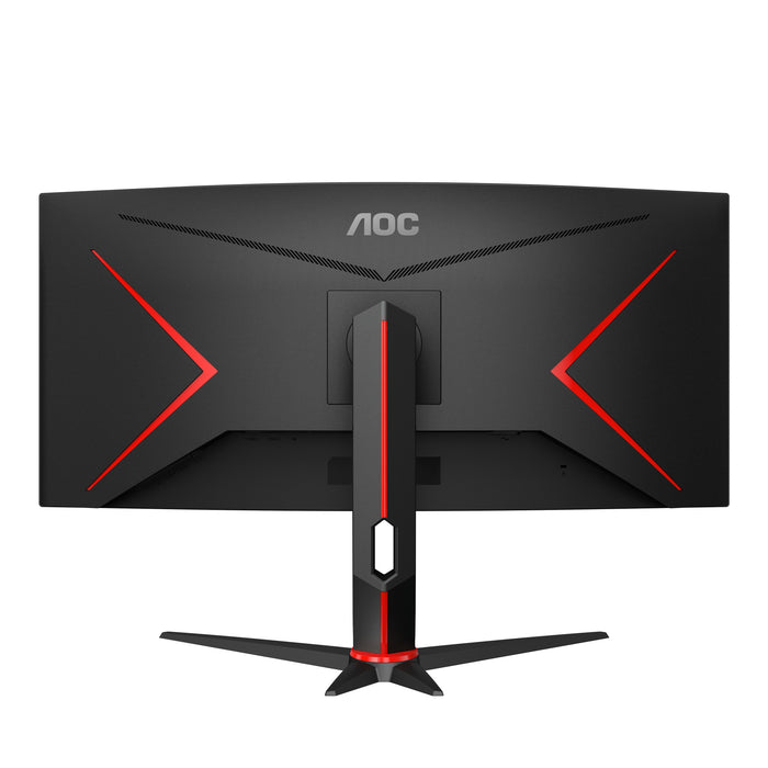 AOC G2 CU34G2X/BK LED display 86.4 cm (34") 3440 x 1440 pixels Quad HD Black, Red