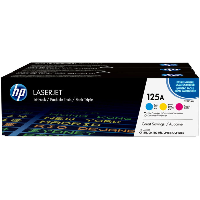 HP Toner 125A CF373AM Multipack (Cyan/Magenta/Gelb)