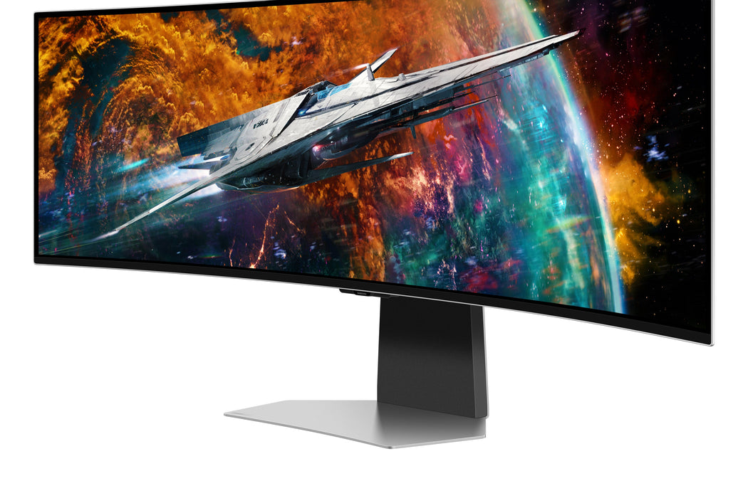 Samsung G95SC computer monitor 124.5 cm (49") 5120 x 1440 pixels Dual QHD OLED Silver