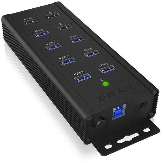 ICY BOX IB-HUB1703-QC3 USB 3.0 HUB 7-Port 7xUSB 3.0  3xLadeanschluss QC3.0