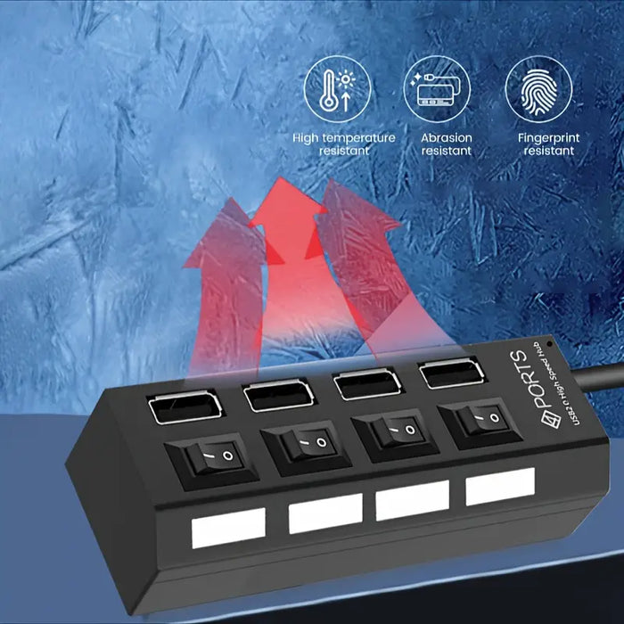 PC-Link 4-Port USB Switch Hub