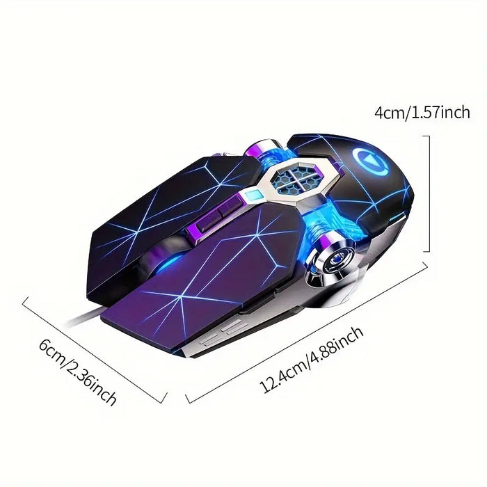 G3 Carving Shark Esports Mechanical Mouse Wired Mute Black