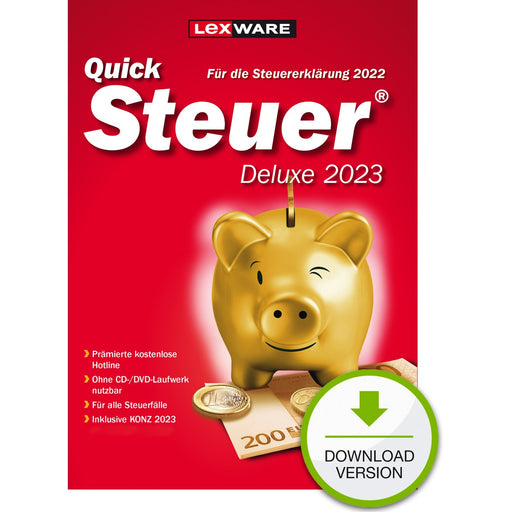 Lexware Quicksteuer Deluxe 2023 1 Device
