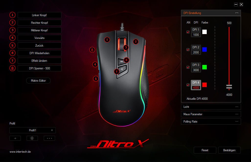 Nitrox GT-300+ RGB Gaming Mouse