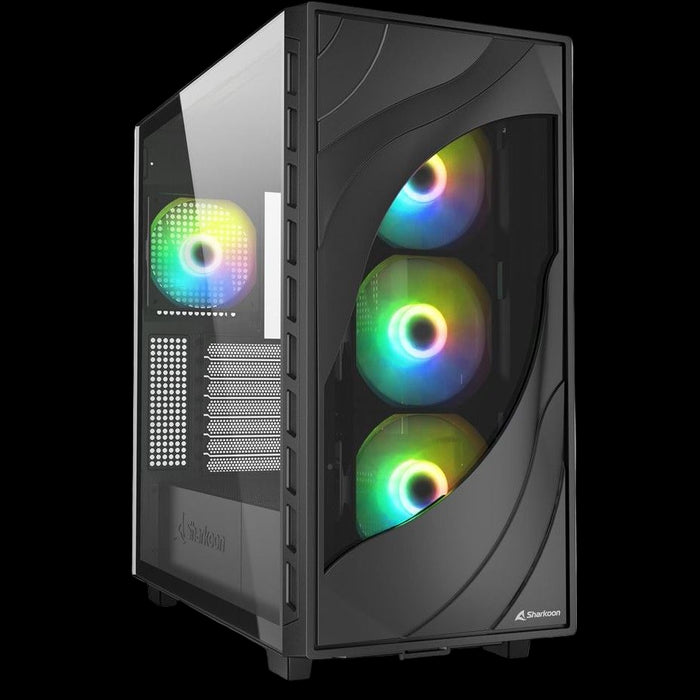 SHARKOON REBEL C80G RGB ATX WITH SIDE WINDOW