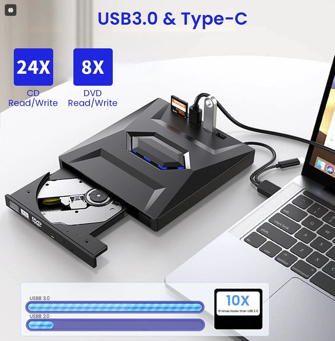 GAMEFORCE.IE EXTERNAL USB CD/CDRW/DVD/DVDRW/