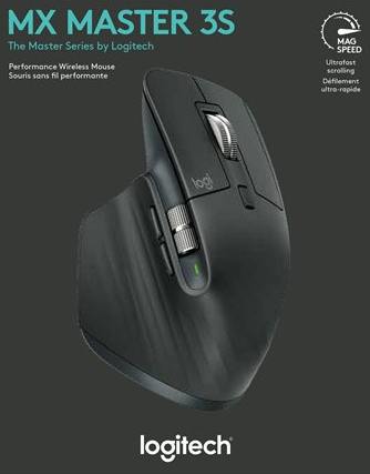 Wireless Mouse - Logitech Master Series MX Master 3S - MAG SPEED - ONLY (1) IN STOCK!