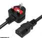 Power Cable - PC-Link Power Cable UK 3 Prong Plug C2G -C13 3 Meter For Gaming PCs / Office PCs And Workstations Along With Many Other Appliances,