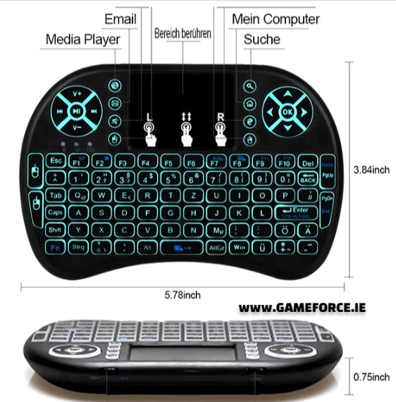 Wireless Mouse And Mini Keyboard - PC-LINK I8 Keyboard Wireless Mini Keyboard 2.4G