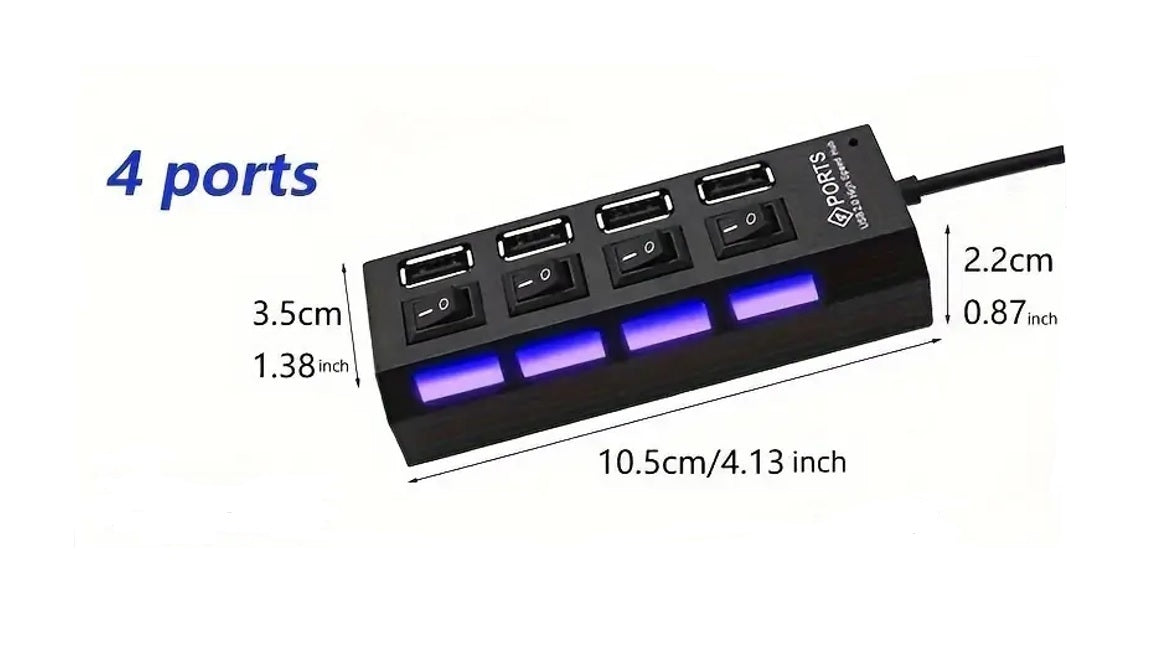 PC-Link 4-Port USB Switch Hub