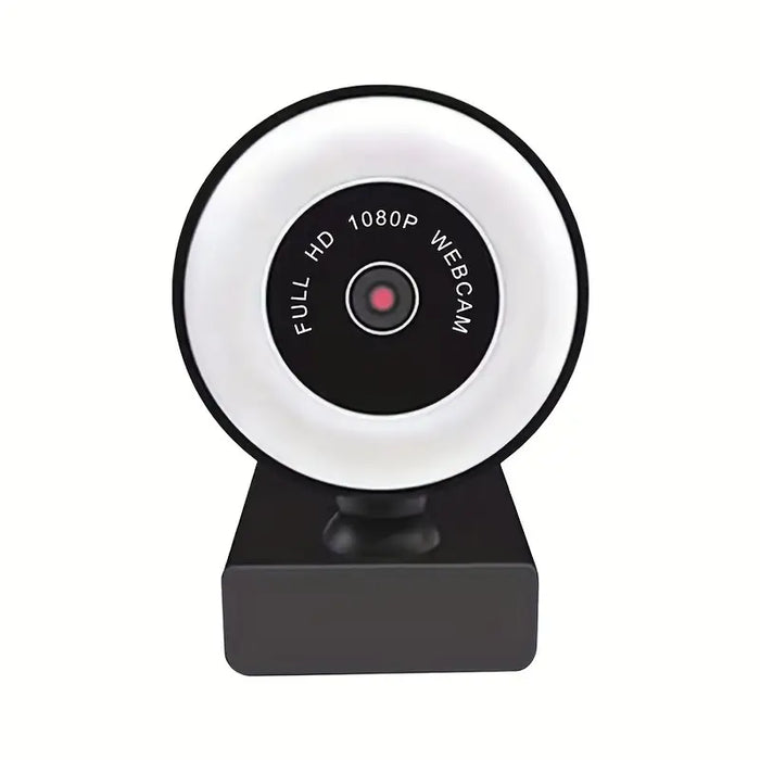 PC-Link 1080P HD USB Webcam with Microphone and Ring Light