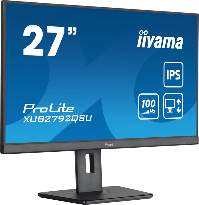 iiyama ProLite computer monitor 68.6 cm (27") 2560 x 1440 pixels Full HD LED Black