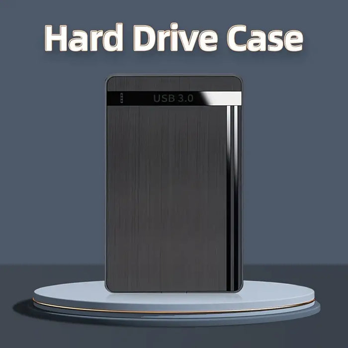 Black Brushed USB3.0 High-speed 2.5-inch Hard Drive Enclosure