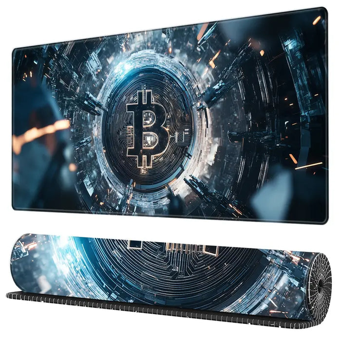 Bitcoin Themed Gaming Mouse Pad 800mm x 400mm