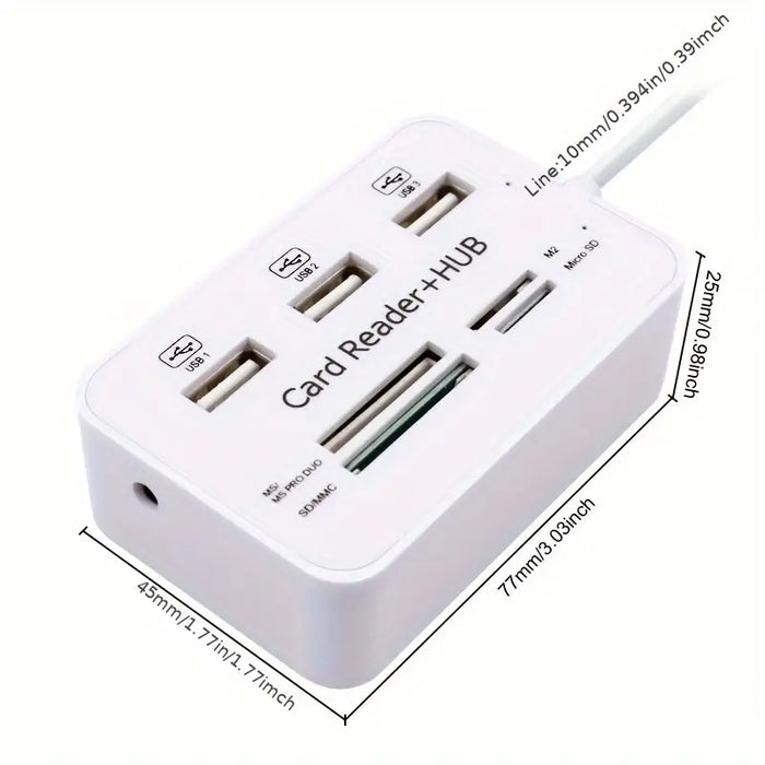 MICRODRIVE 7-in-1 USB Card Reader Hub