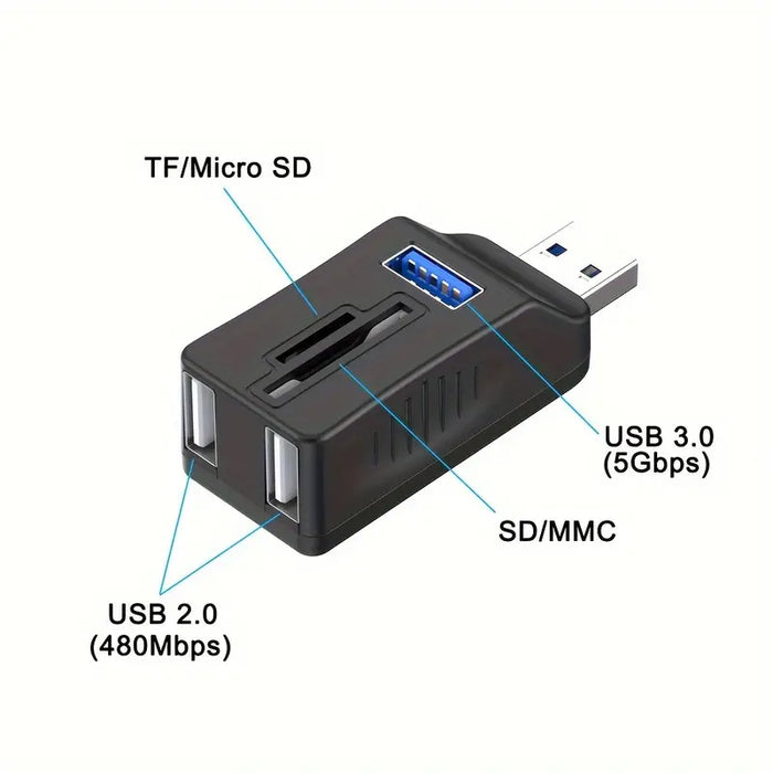 PC-Link 5-Port High-Speed USB HUB Adapter