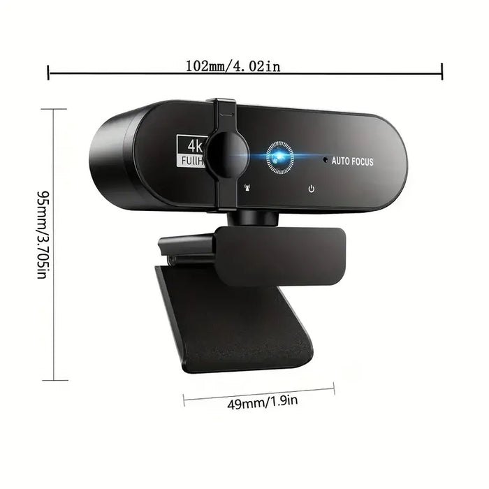 4K/2K Full HD Desktop Webcam with Microphone