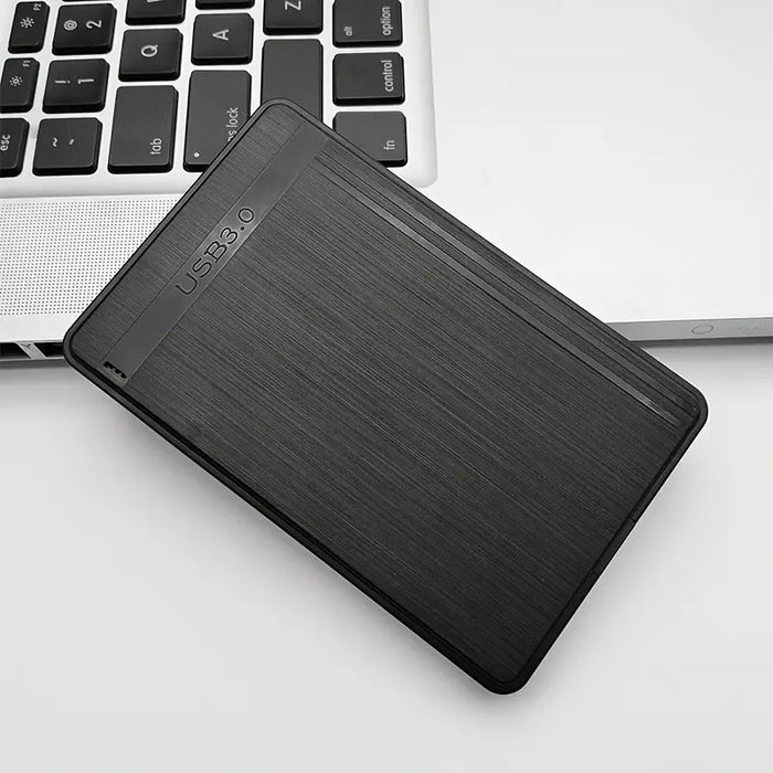 Black Brushed USB3.0 High-speed 2.5-inch Hard Drive Enclosure