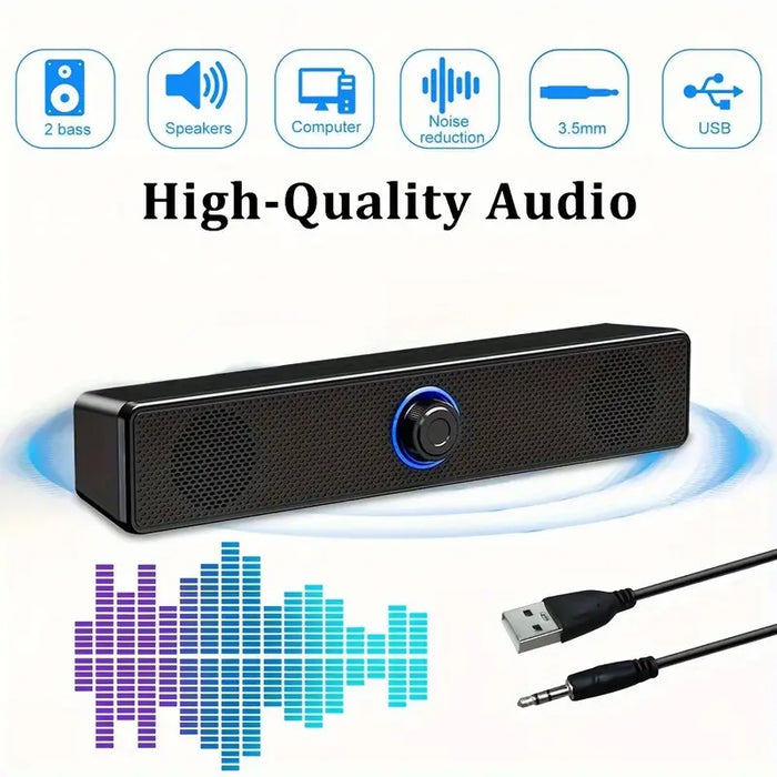 High-Fidelity Desktop Speaker with USB Power