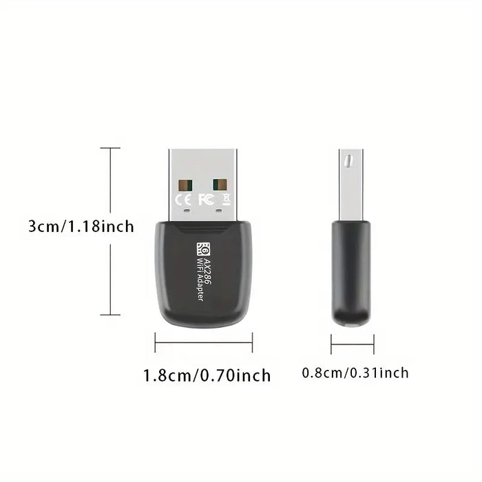 USB 286Mbps WiFi6 Wireless Adapter