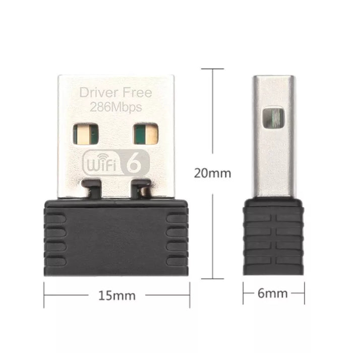 OPTFOCUS Wifi6 2.4G/5G 286mbps USB Wifi Adapter For PC