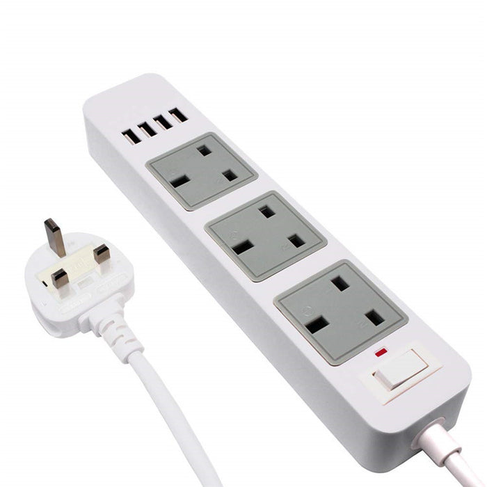 GAMEFORCE.IE  Triple Socket Surge Protector with USB Ports